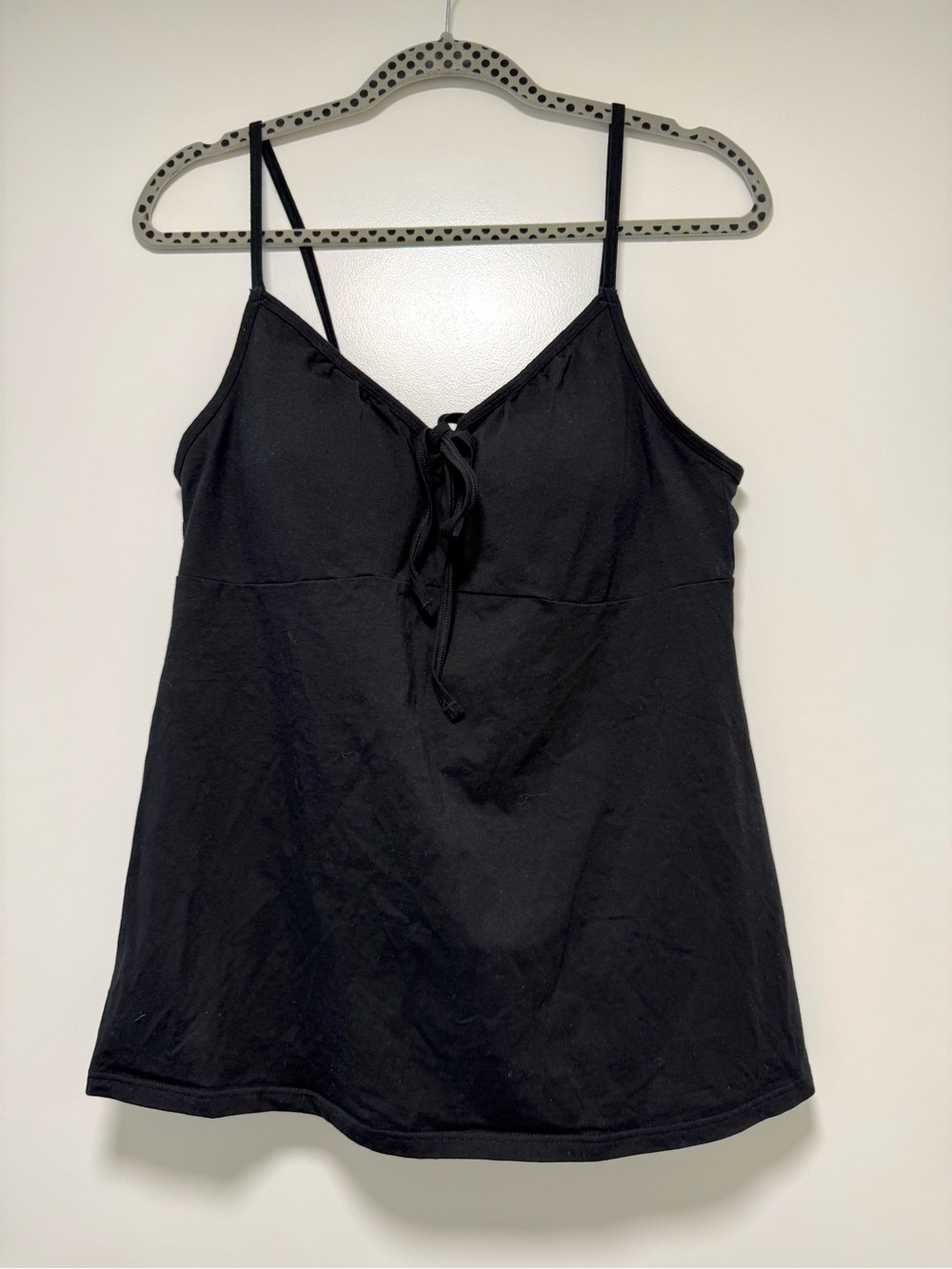 Uniqlo Tomas Maier Camisole Women's XL Black Tie-Front Camisole Tank Top NWOT - Picture 5 of 11